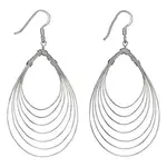 "Ripple in Time" Sterling Silver Earring