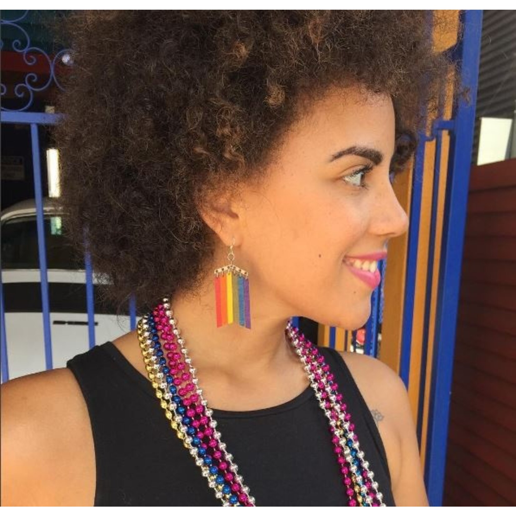 Wooden Pride Earrings
