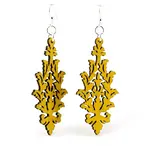 Leaf Cluster Wooden Earrings