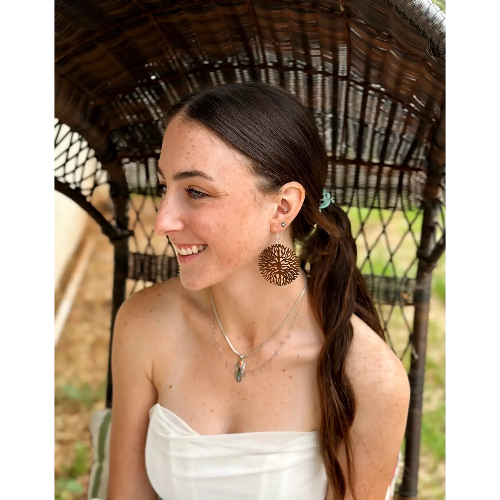 Below the Root - Wooden Earrings