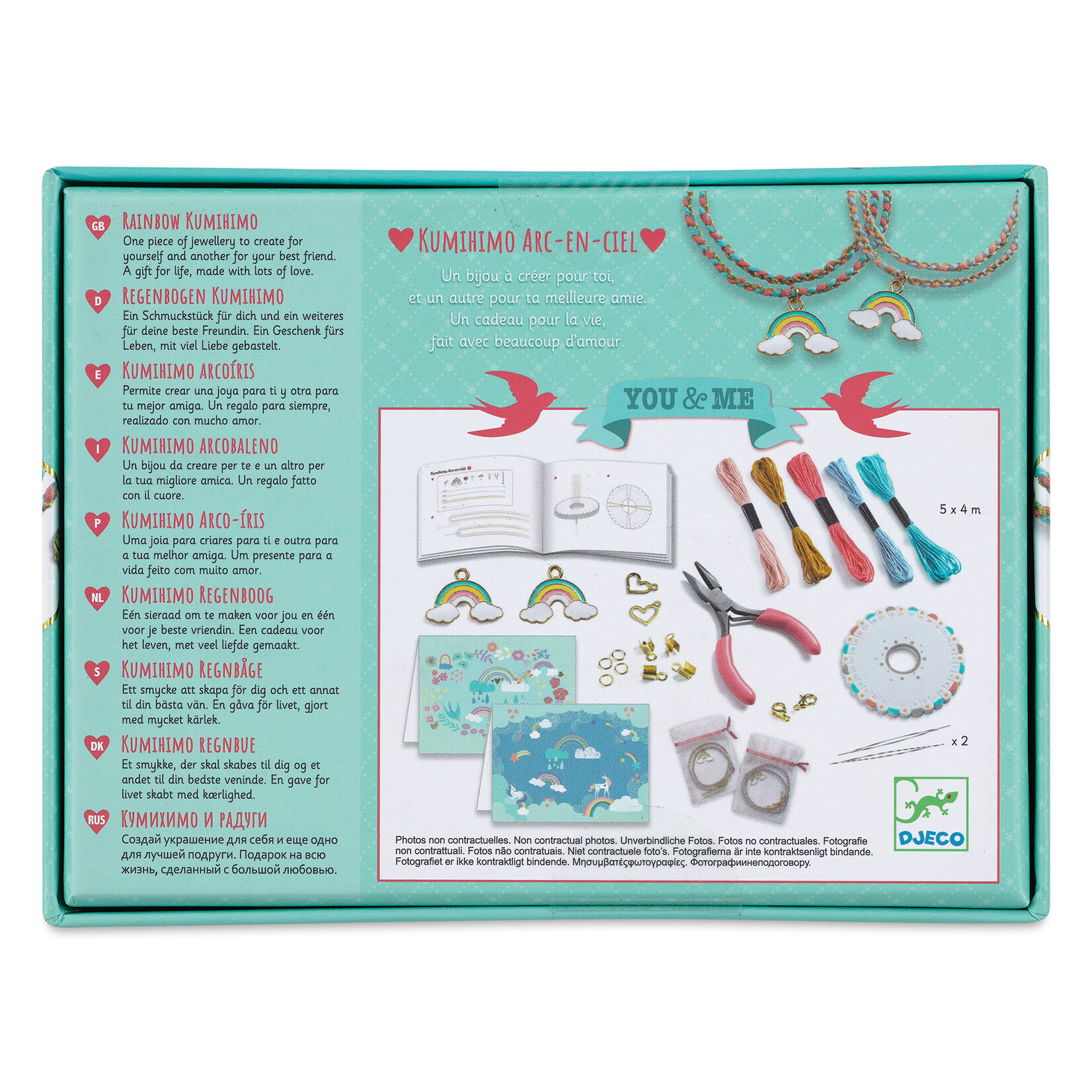 LGA Beads & Jewelry - Rainbow Kumihimo