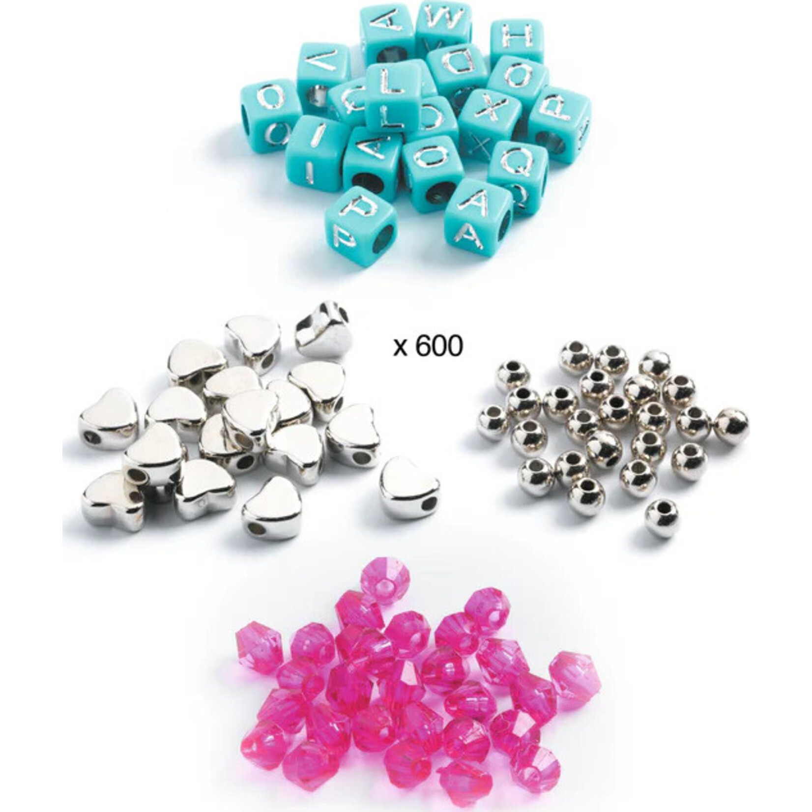 LGA Alphabet Beads - Silver