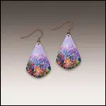 Rainbow Abstract Floral Earrings