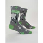 Blue Q All Puns Intended - Men's Crew Socks