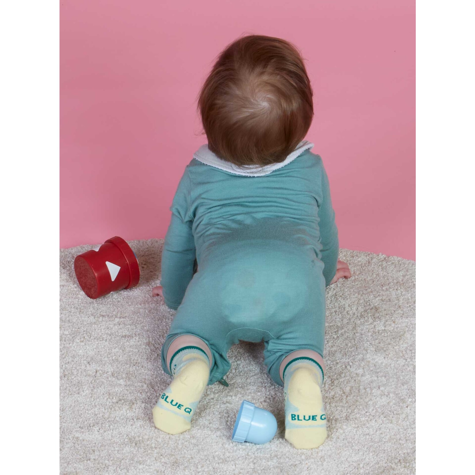 Blue Q Certified Cuddle Bug/I Bet I Can Make Us Both Cry Baby Socks