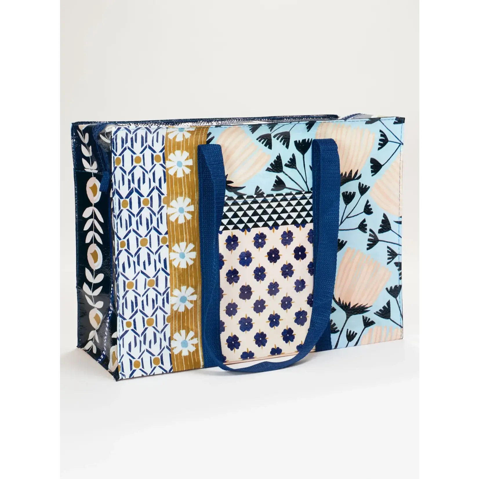 Blue Q Patchwork Shoulder Tote