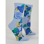 Blue Q I Don't Not Want Wine - Women's Crew Socks