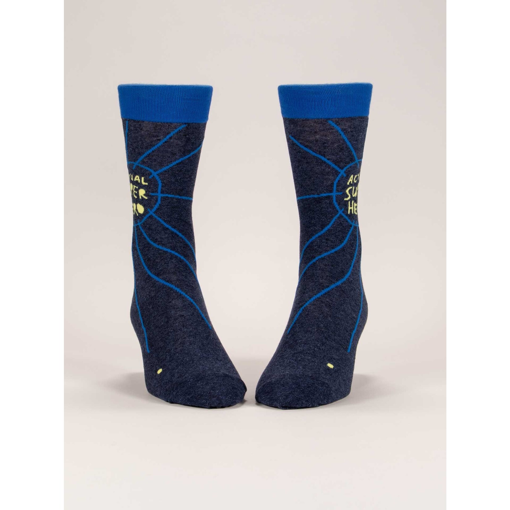 Blue Q Actual Superhero - Men's Socks