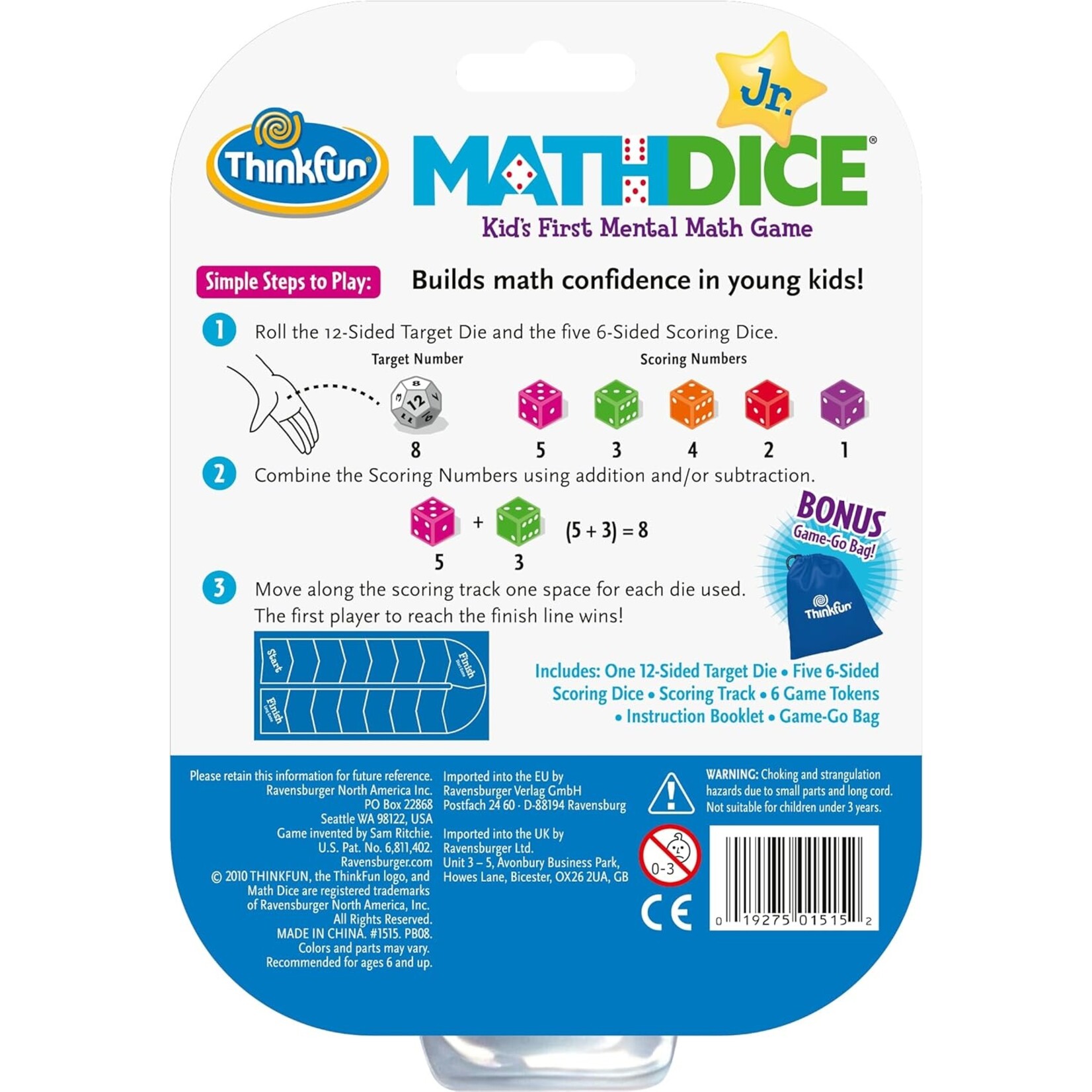 Math Dice Jr. 6+
