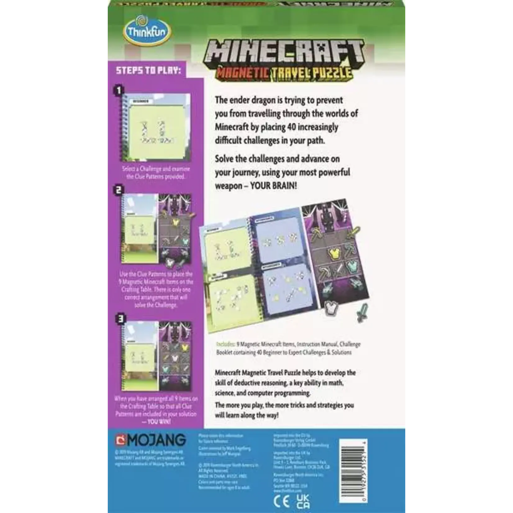 Minecraft Magnetic Travel Puzzle 8+