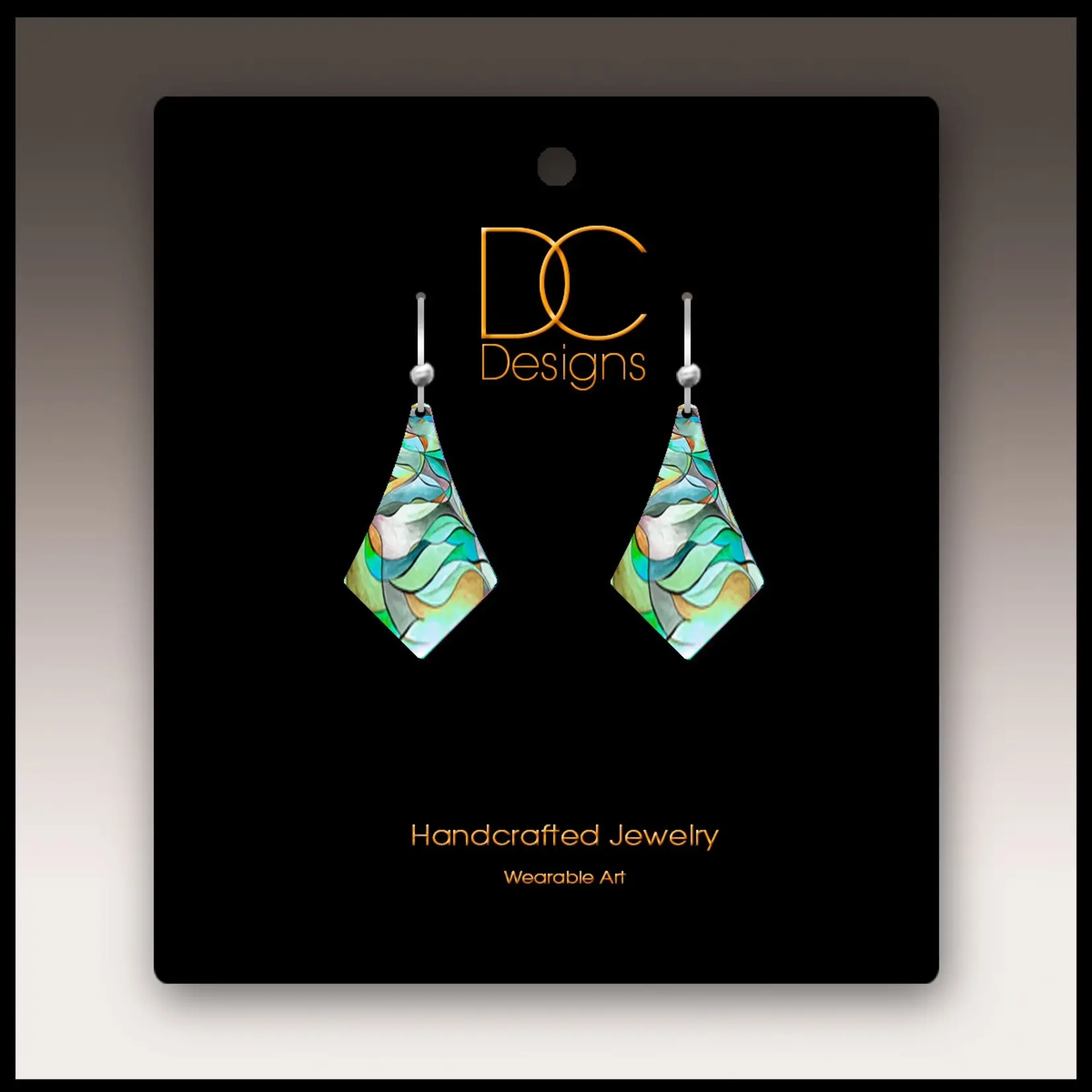 Cool Green Dangle Handmade Earrings
