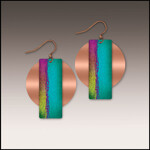Multicolor Copper Accent Multilayer Earrings