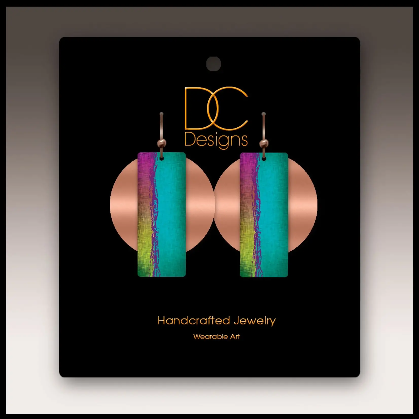 Multicolor Copper Accent Multilayer Earrings