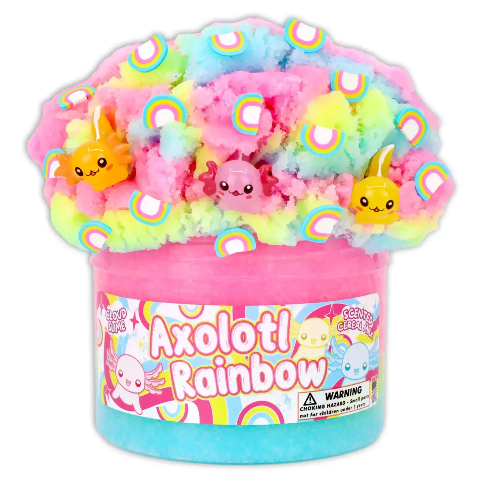 Dope Slimes Axolotl Rainbow - 8oz Cloud Slime