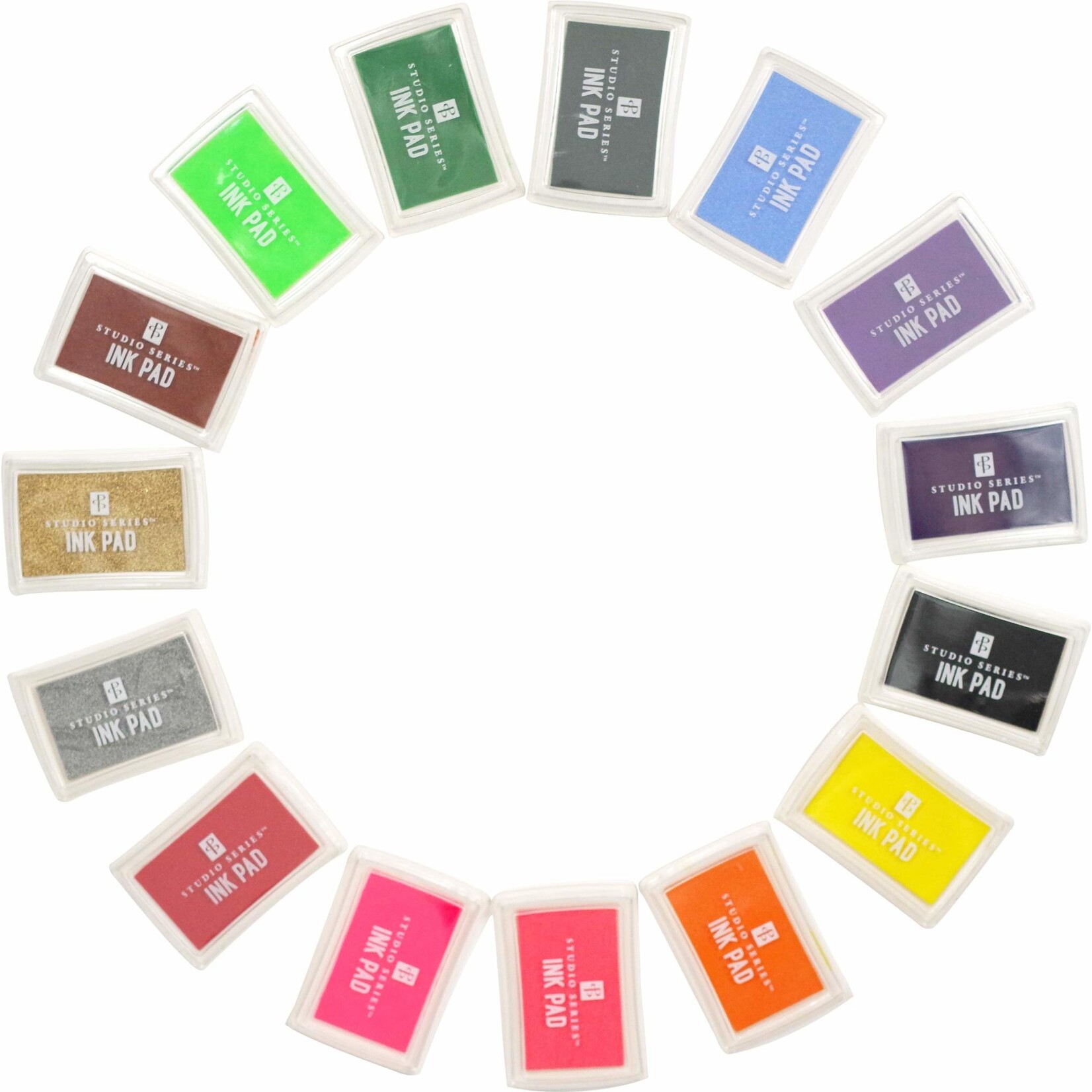 Peter Pauper Press PPsp - Studio Series Ink Pad Set (15 colors)