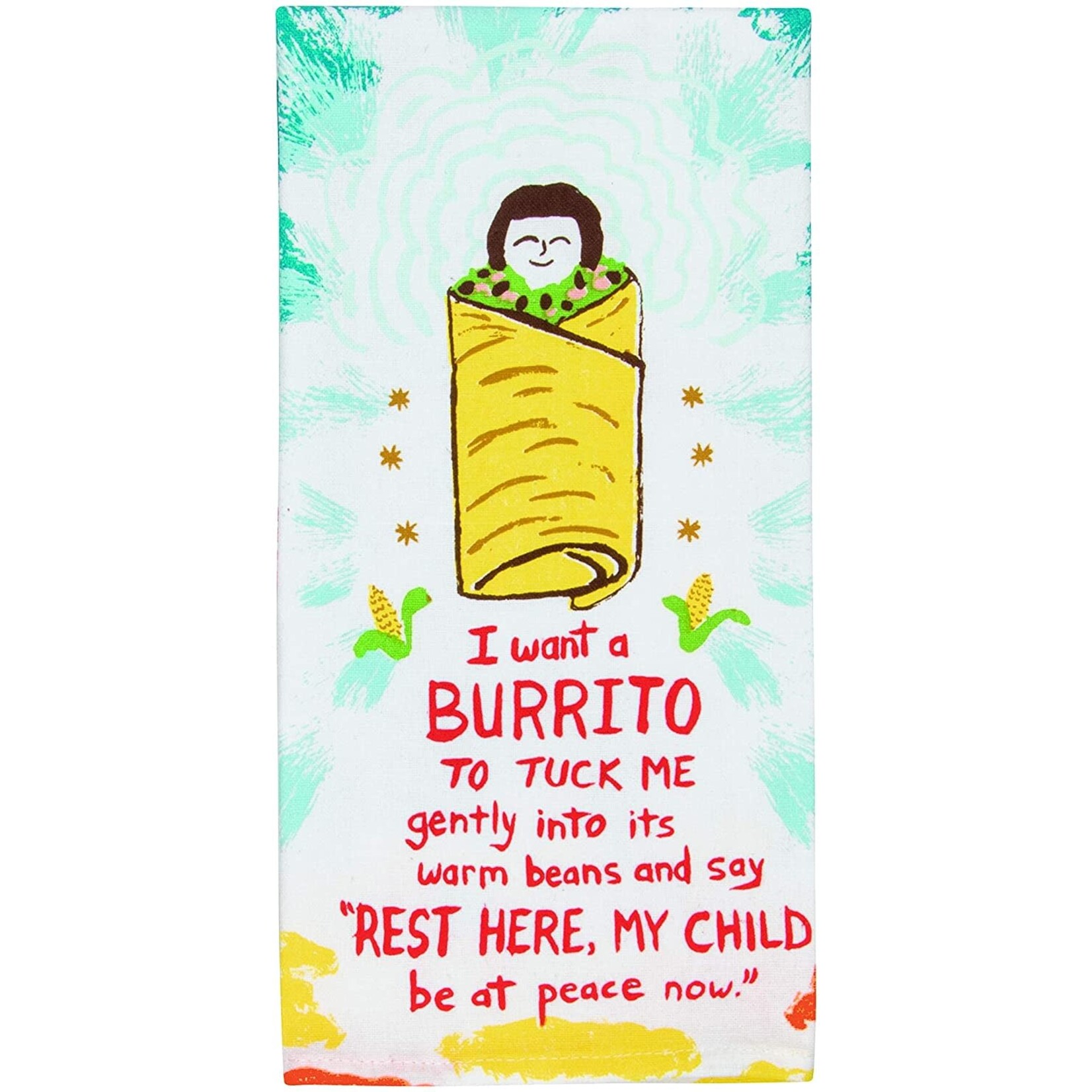 Blue Q I Want A Burrito Dish Towel