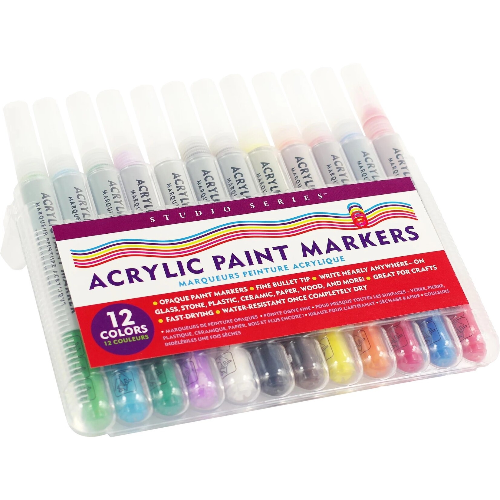 Peter Pauper Press Studio Series Acrylic Paint Markers (Set of 12)