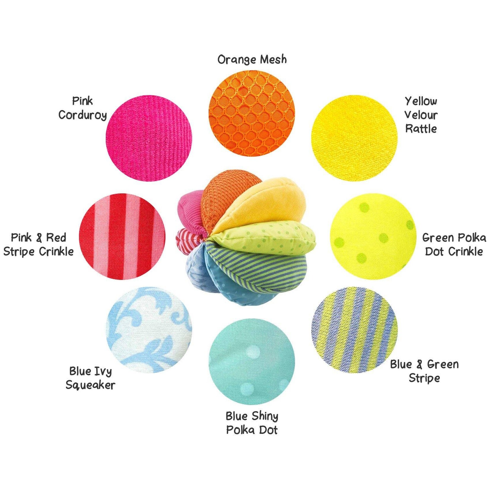 Rainbow Fabric Ball