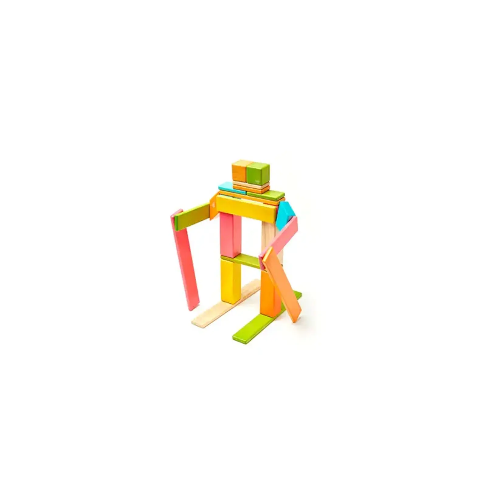 Sunset - 24-Piece Set Magnetic Wooden Blocks 1+