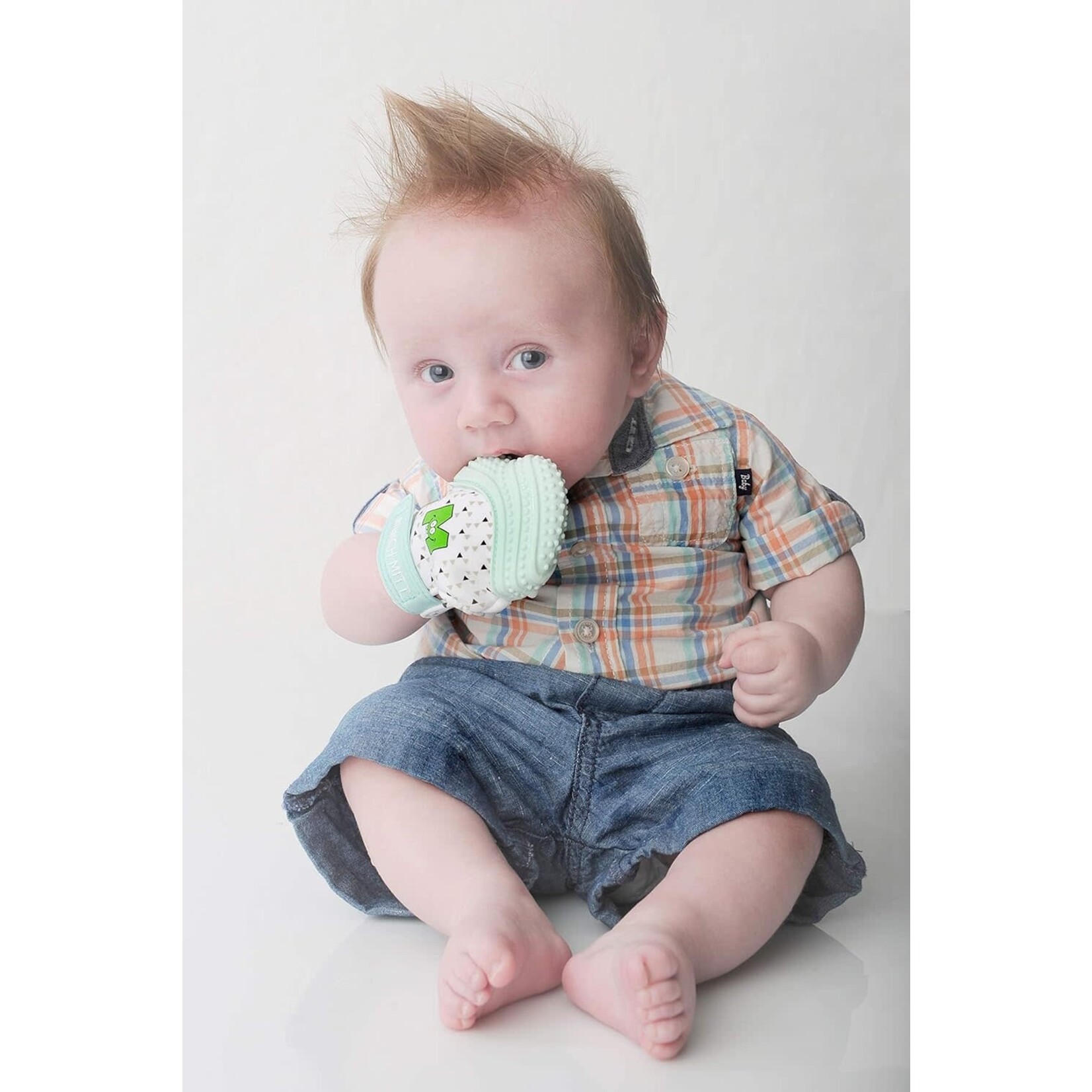 Munch Mitt - Mint Green - Triangles