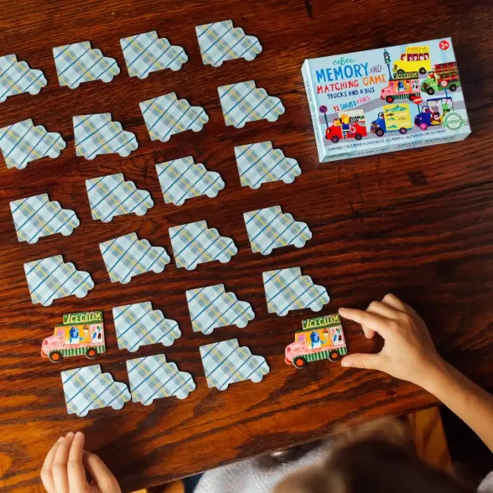eeboo Trucks and a Bus - Memory and Matching 3+