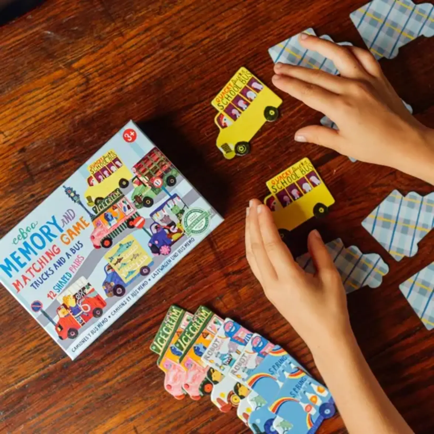 eeboo Trucks and a Bus - Memory and Matching 3+