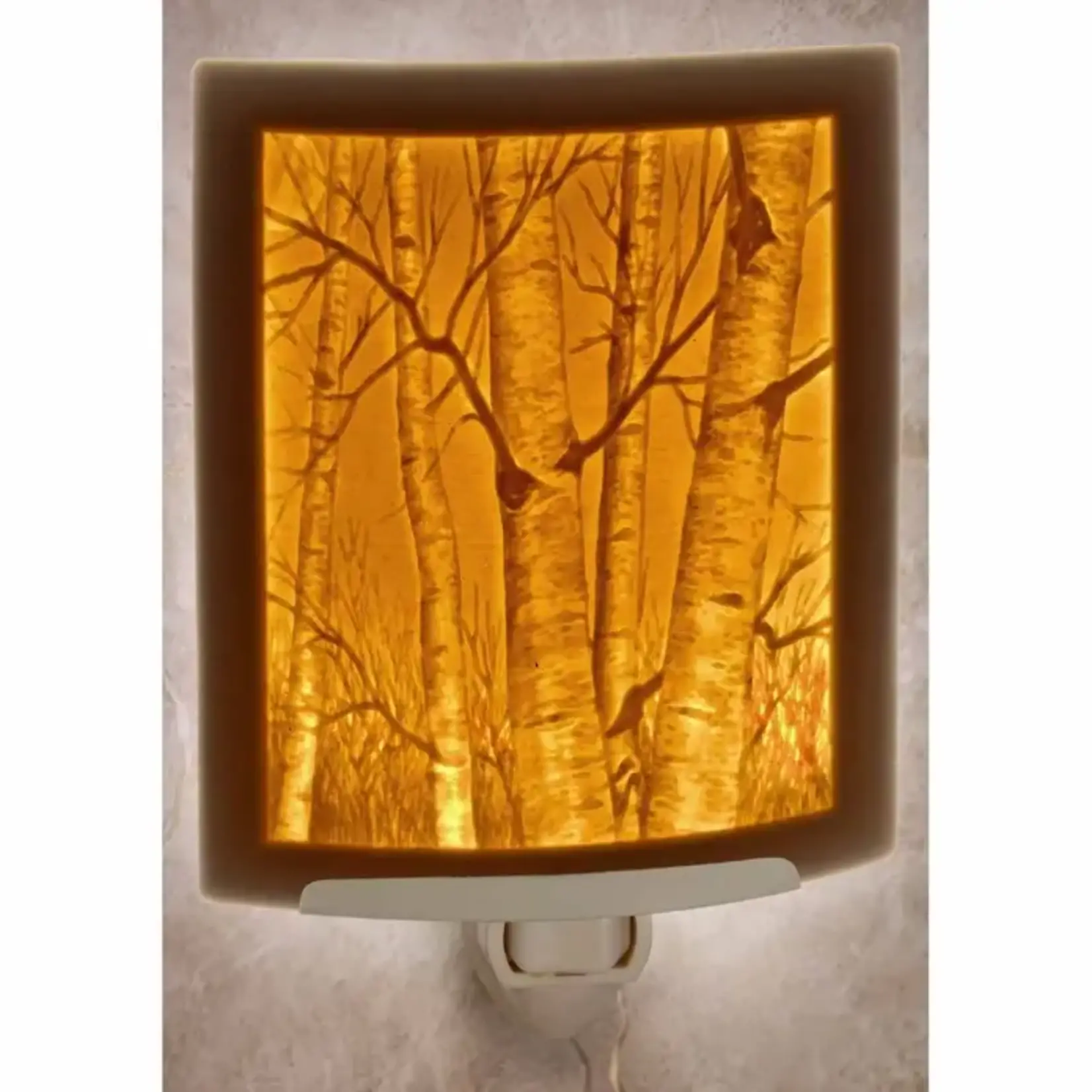 Birch Trees Curved Night Light