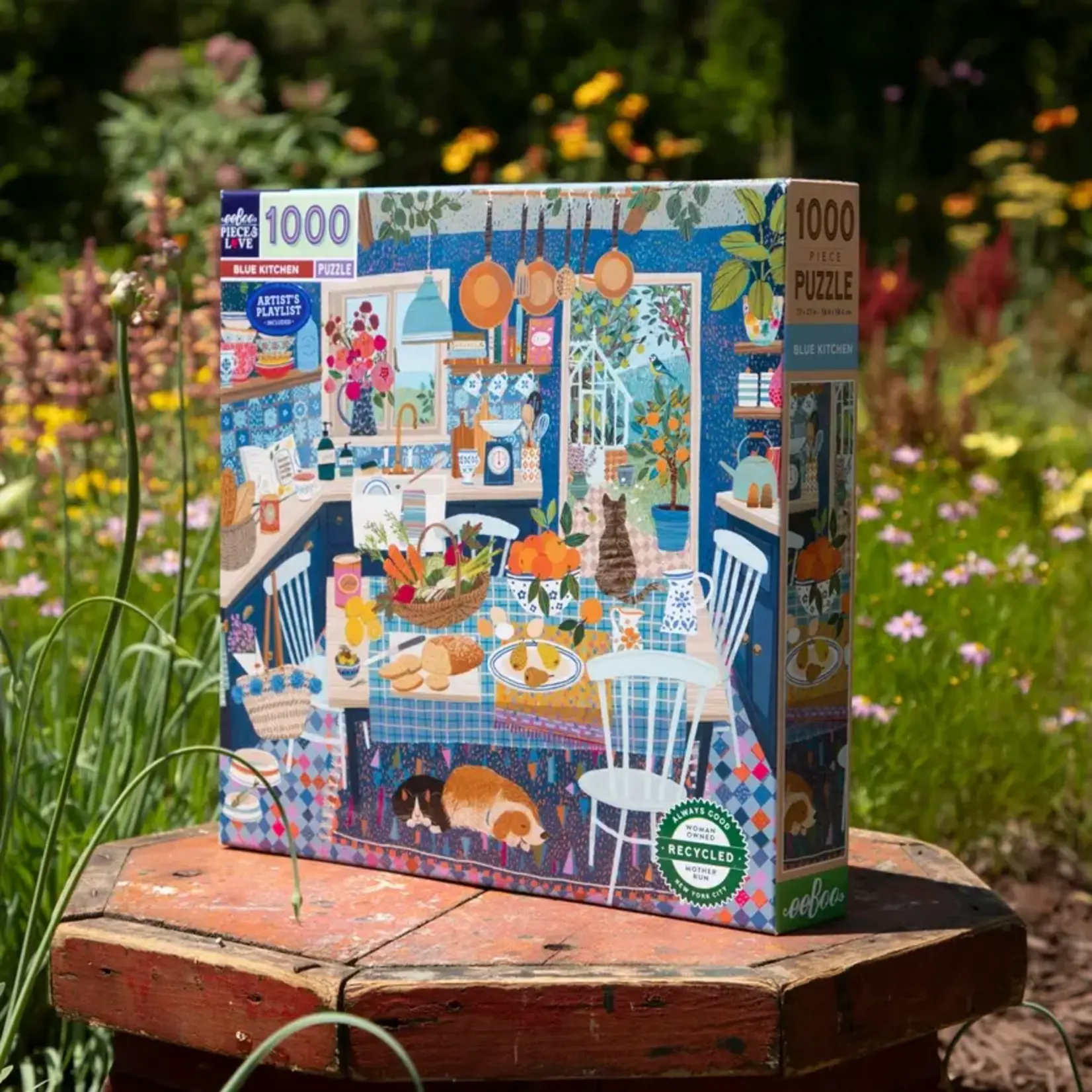 eeboo Blue Kitchen 1000 Piece Puzzle