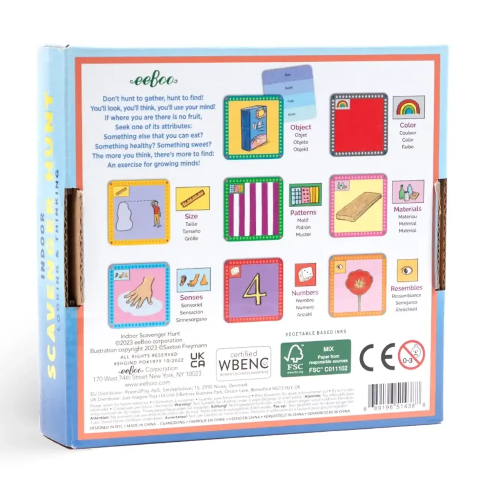 eeboo Scavenger Hunt Game - Indoors 3+