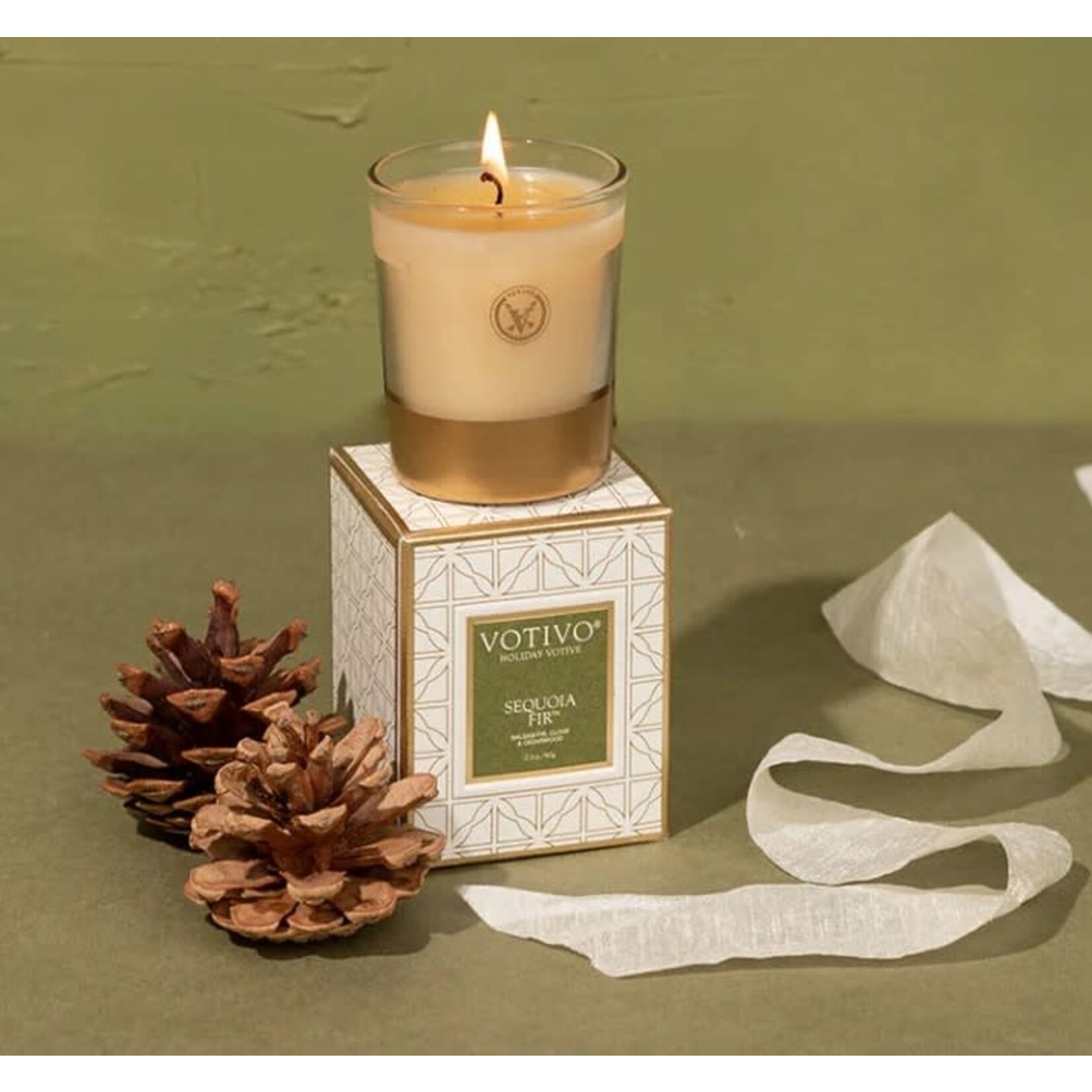 Votivo Holiday Votive Candle - Sequoia Fir
