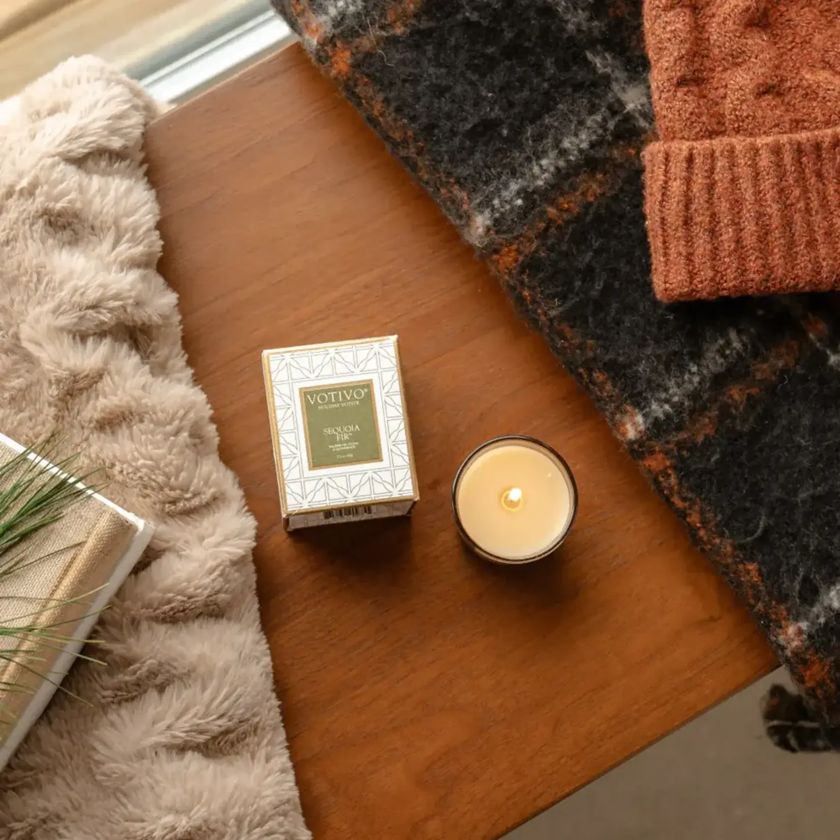 Votivo Holiday Votive Candle - Sequoia Fir