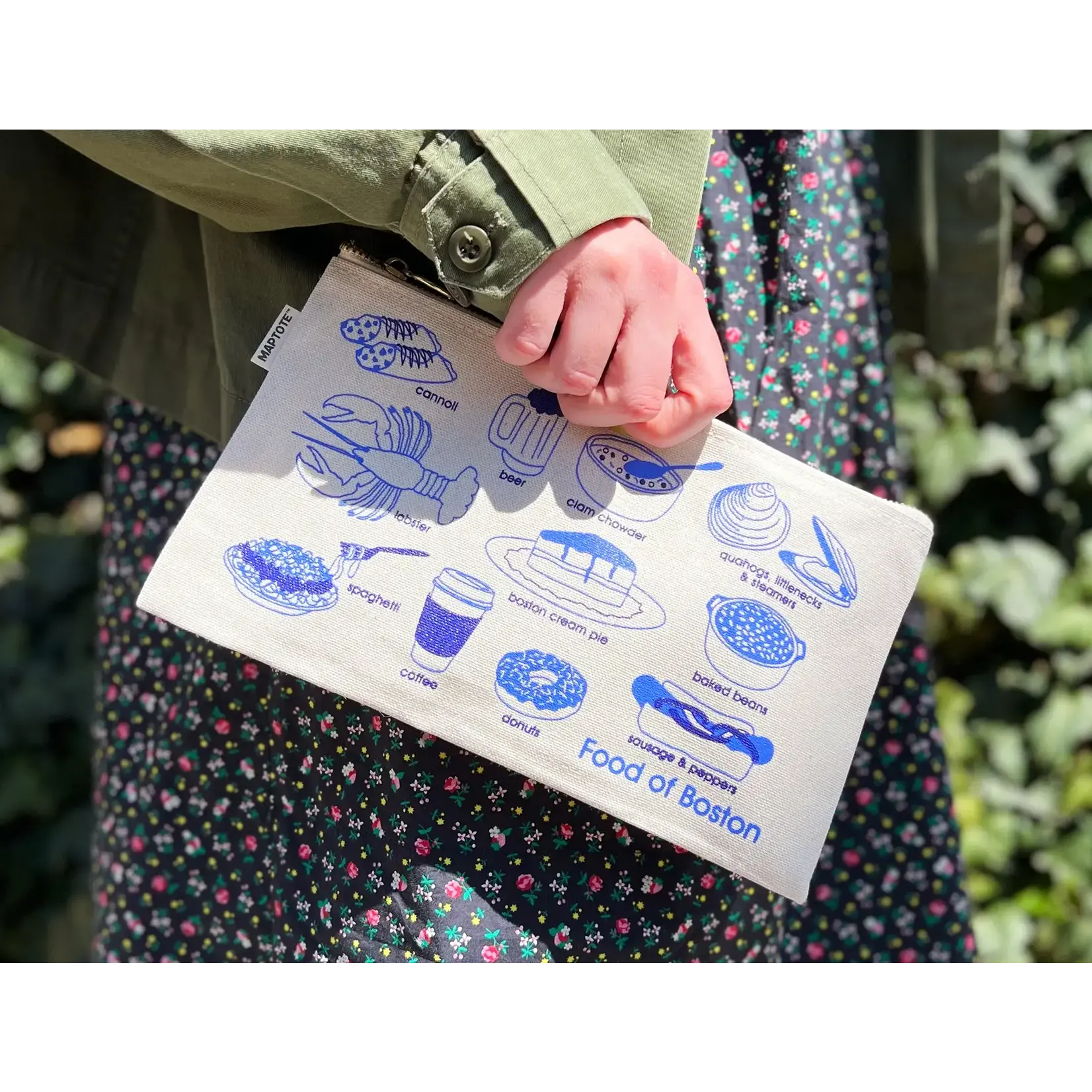 Boston Foodie Slim Pouch - Natural