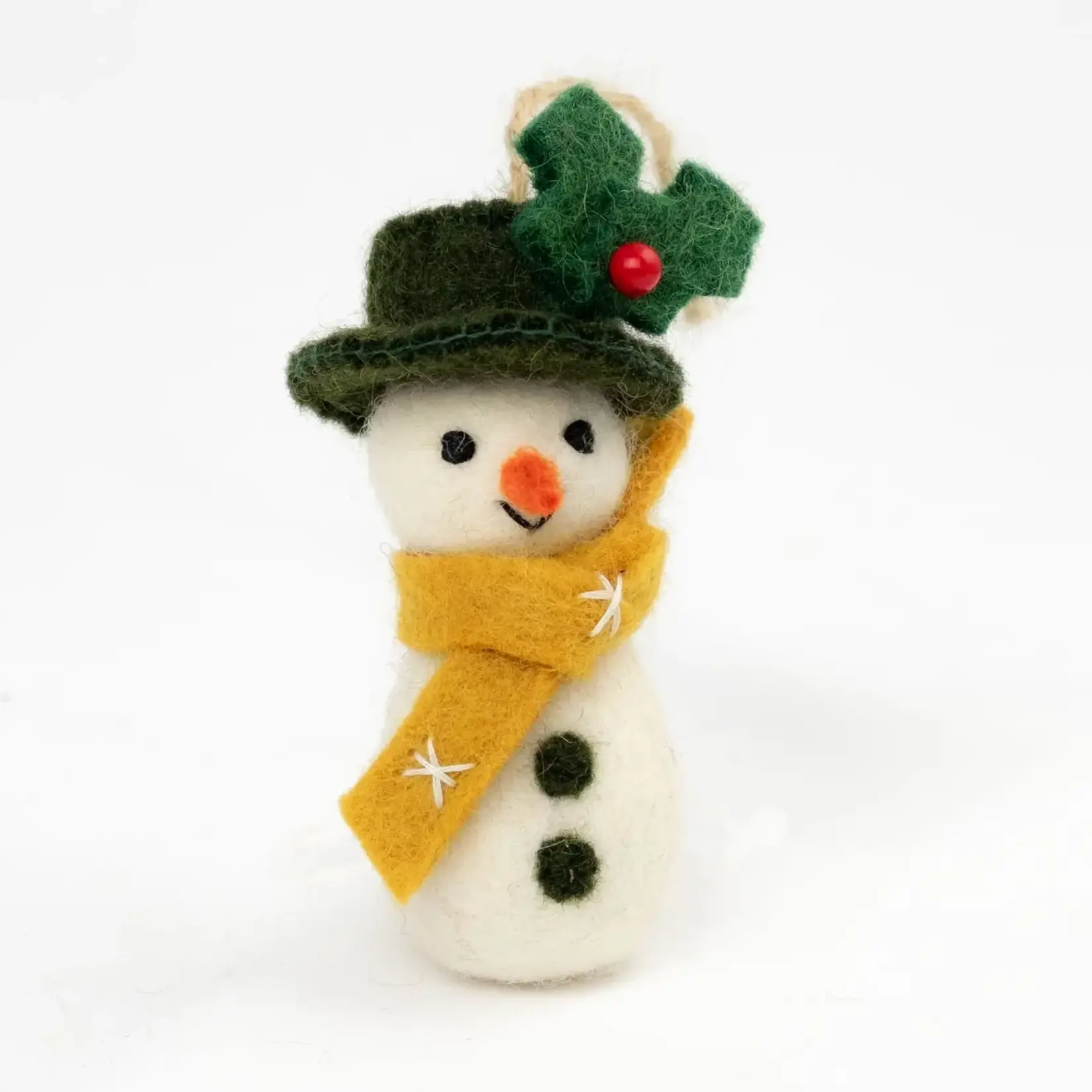 Wool Felt Ornament - Snowmen