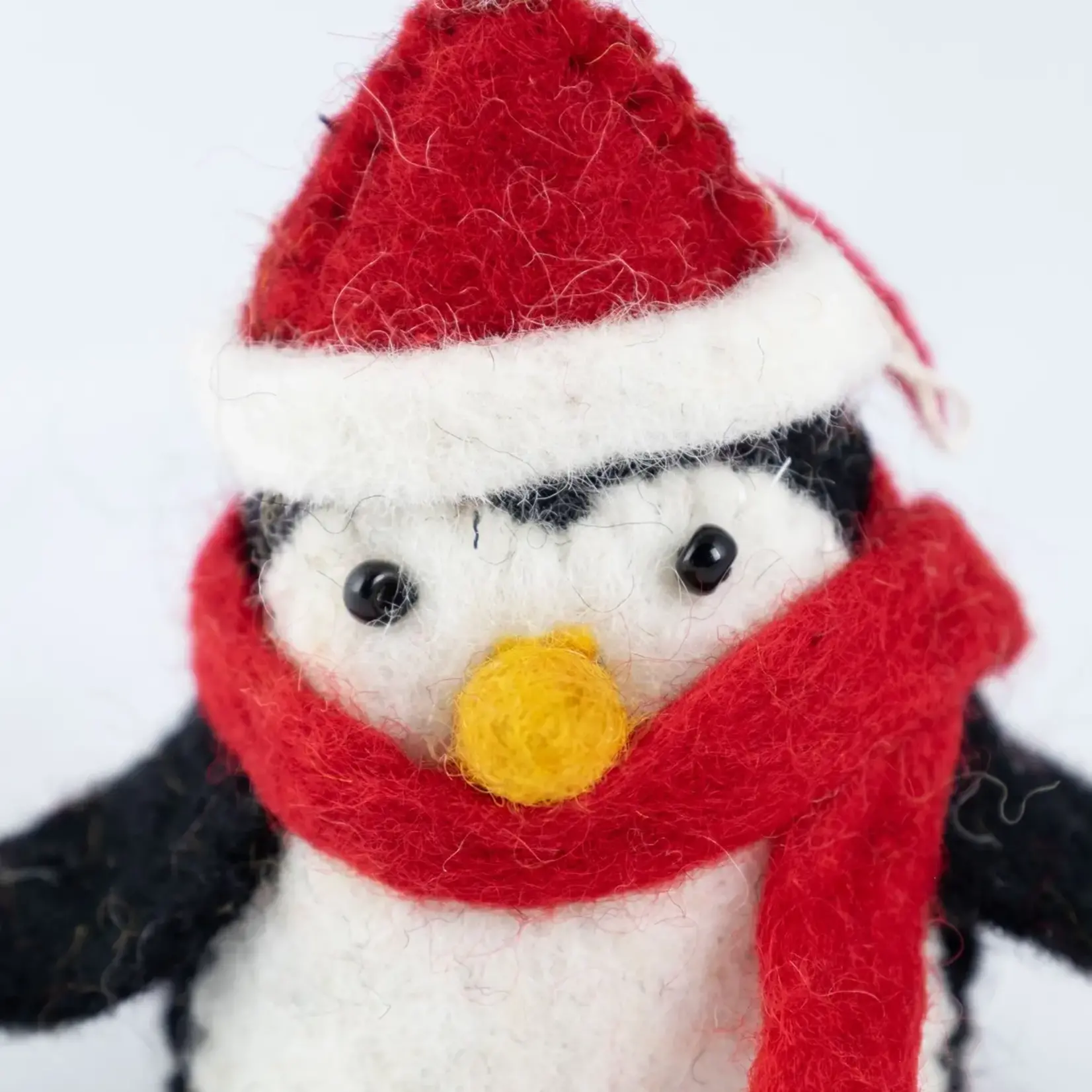 Wool Felt Ornament - Christmas Penguins