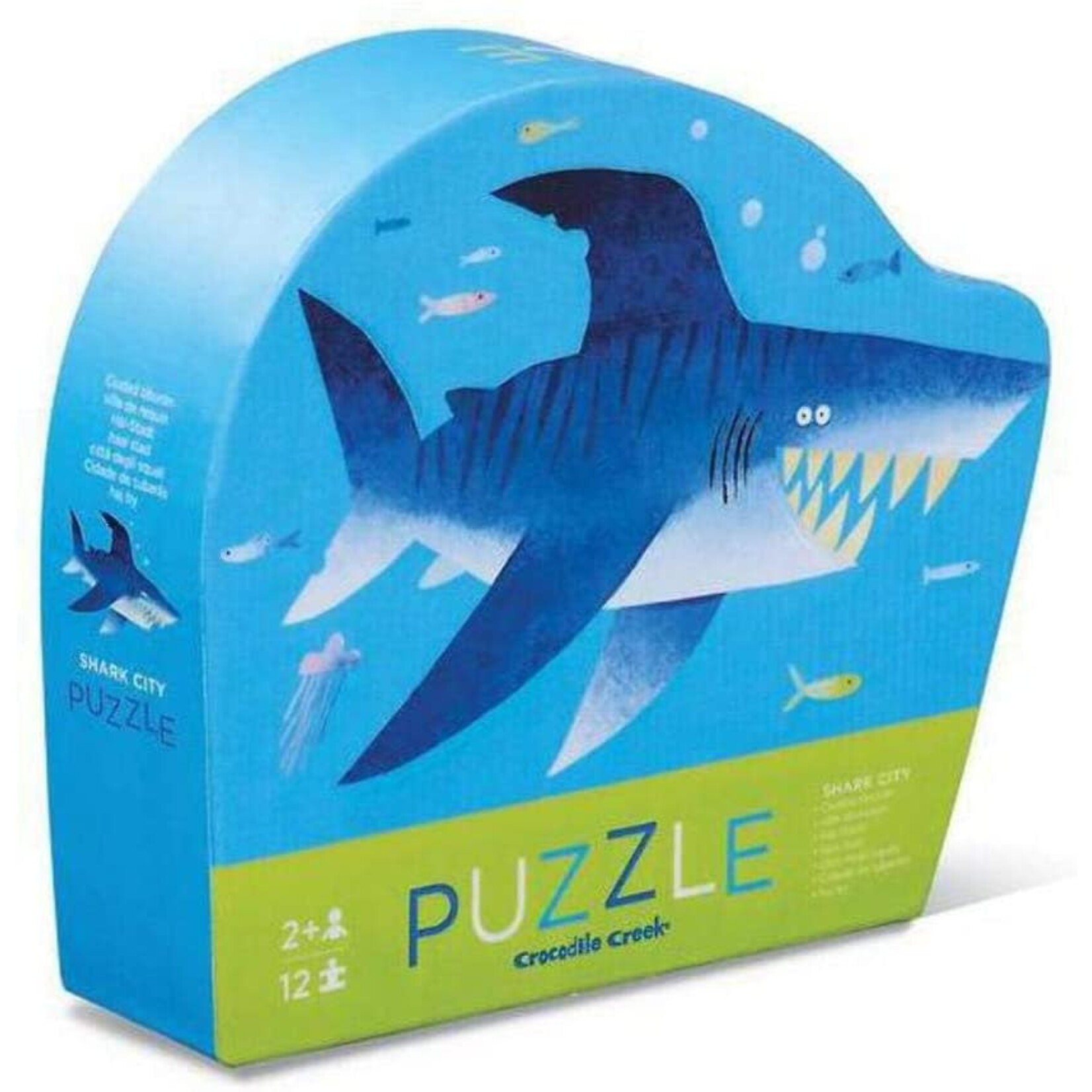 Crocodile Creek 12-Piece Mini Puzzle - Shark City