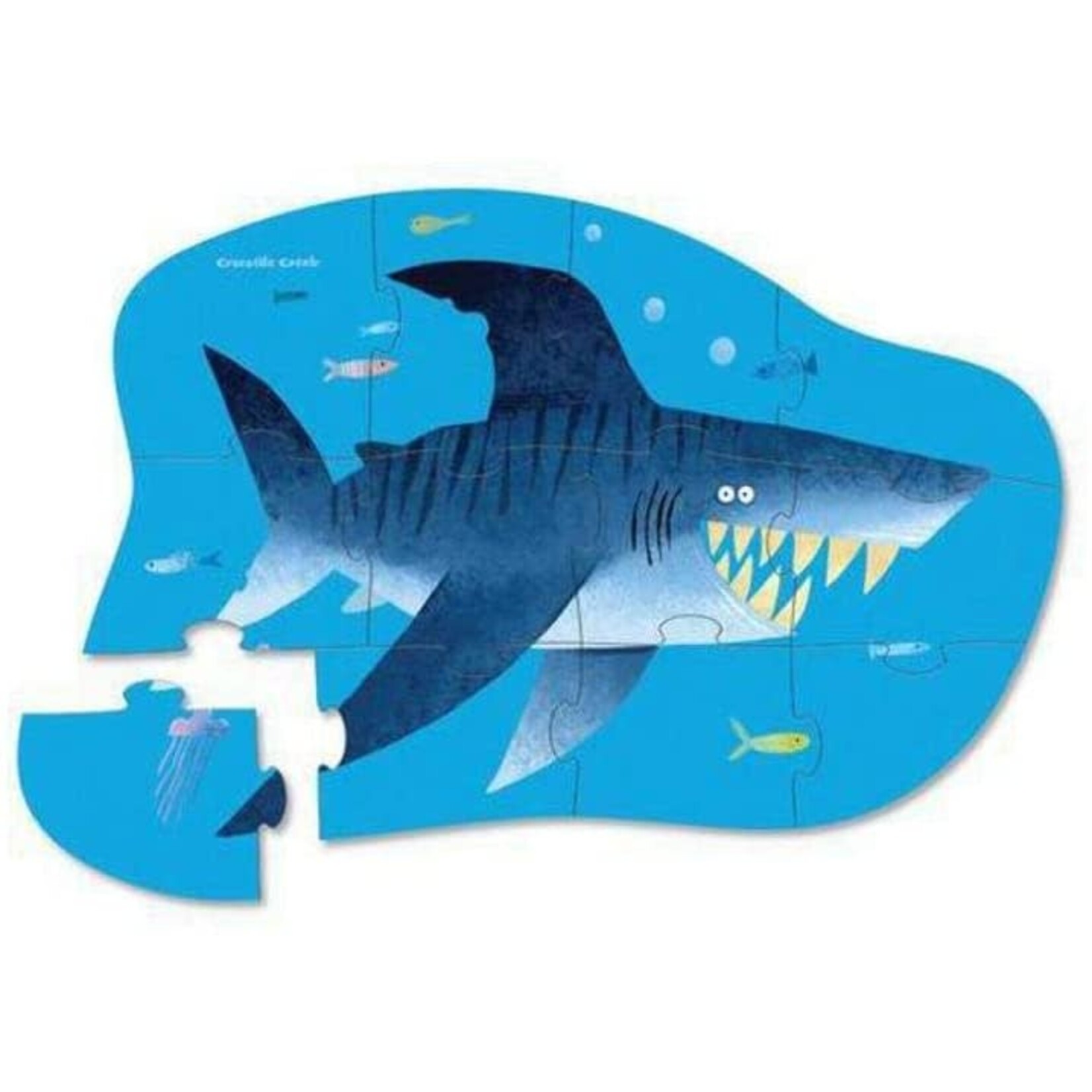 Crocodile Creek 12-Piece Mini Puzzle - Shark City