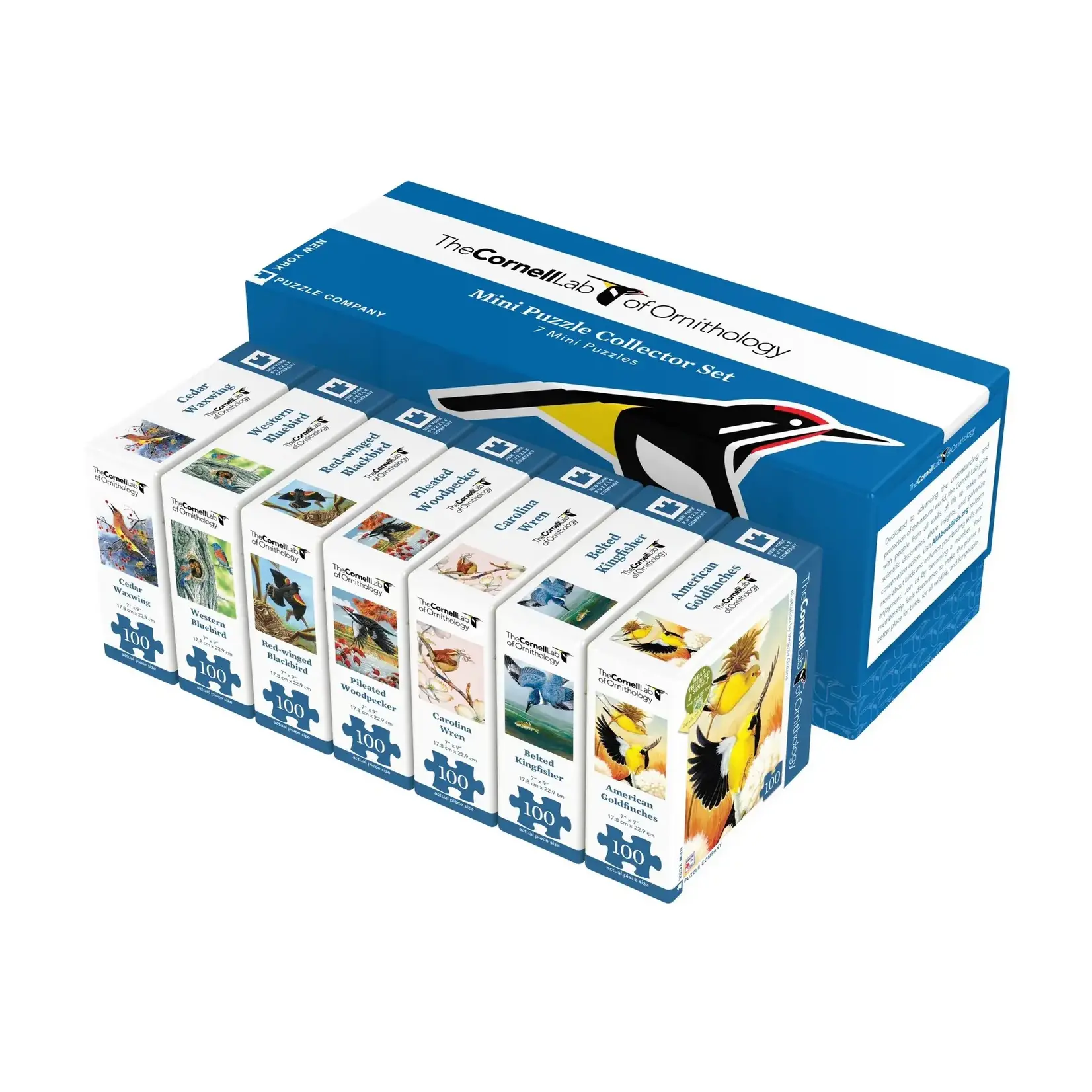 Cornell Birds Mini Puzzle Collector's Set (Seven 100 Piece Puzzles)