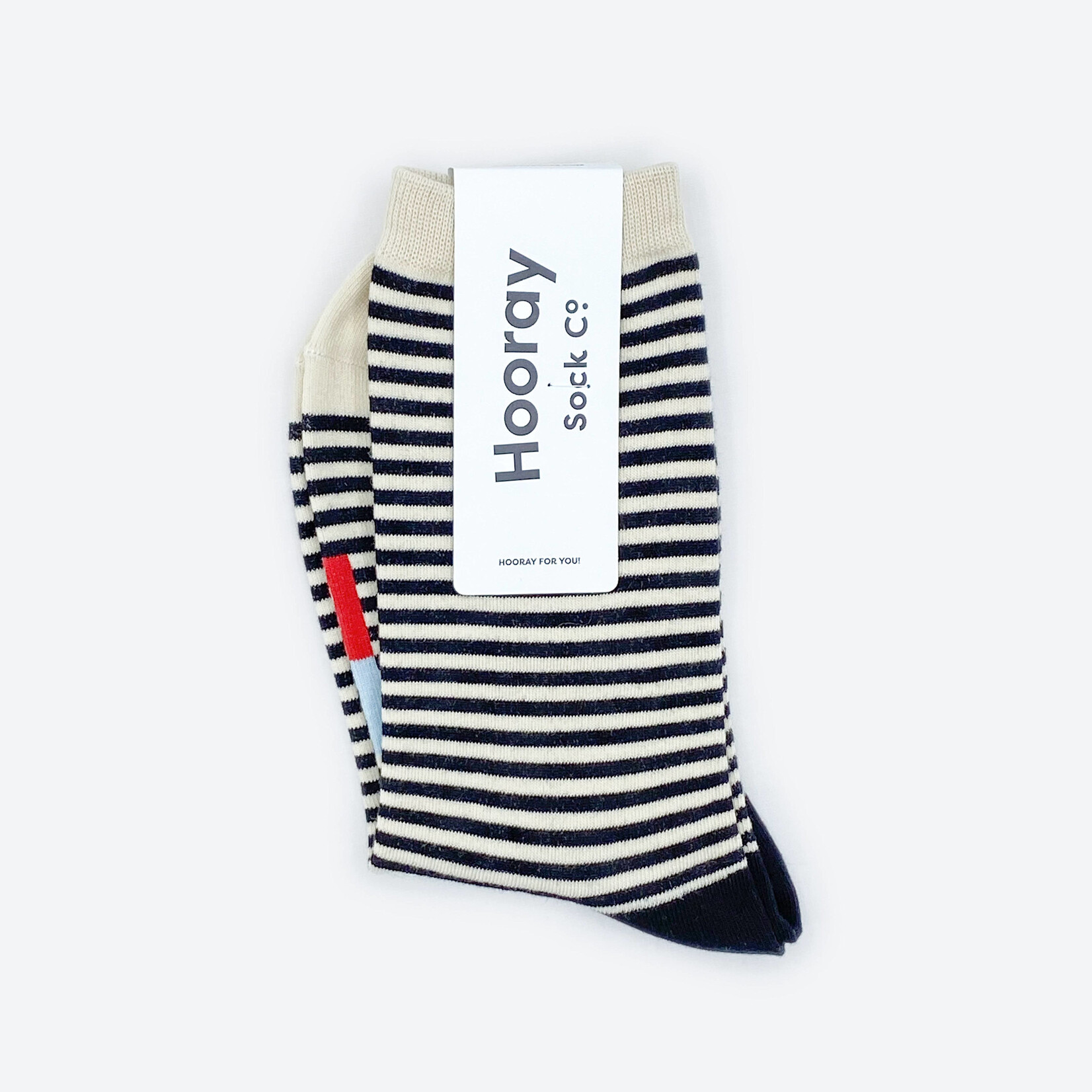 Cole Black & White Striped Socks (2 size options)