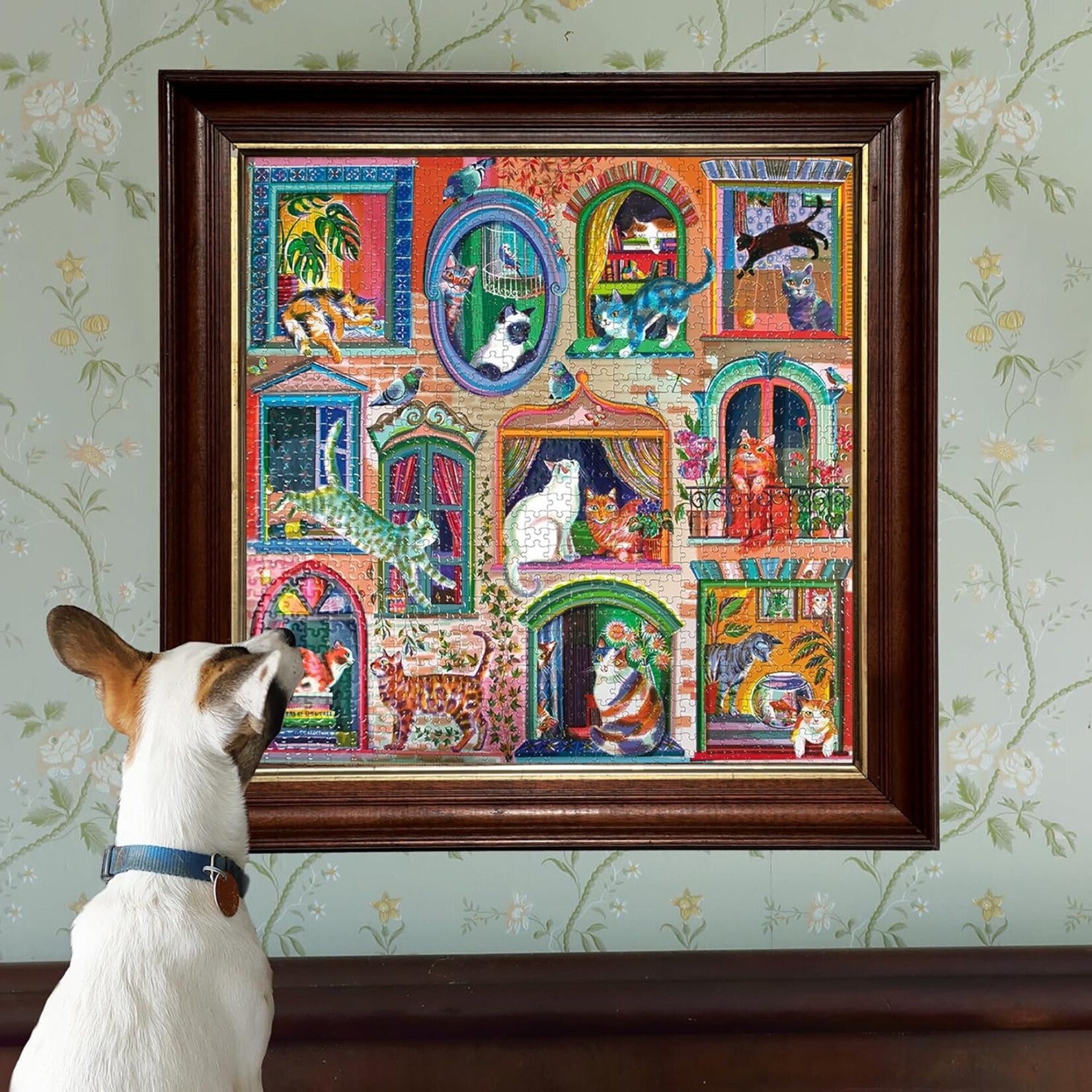 eeboo Cats in Windows 1000 Piece Puzzle