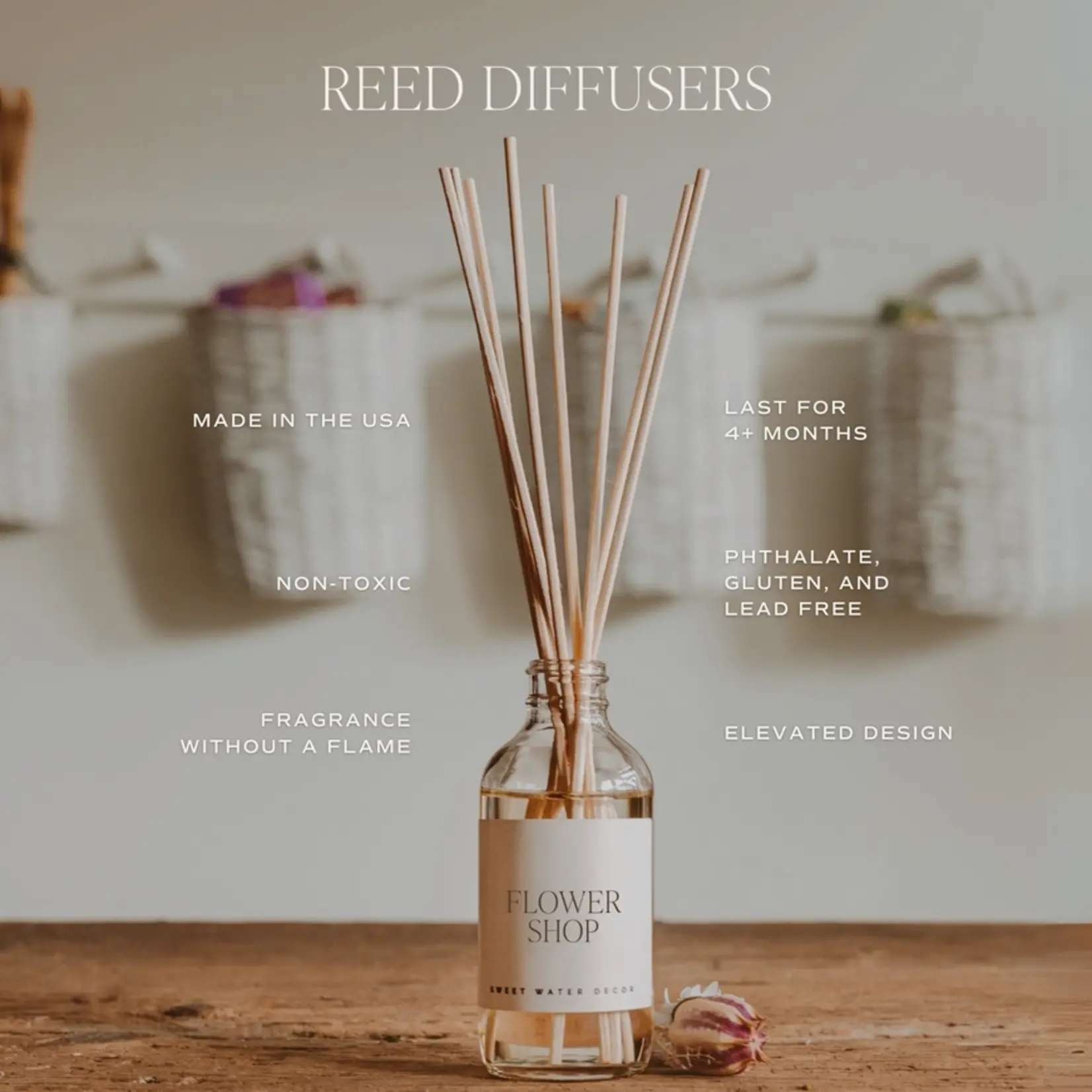 Cashmere and Vanilla Clear Reed Diffuser