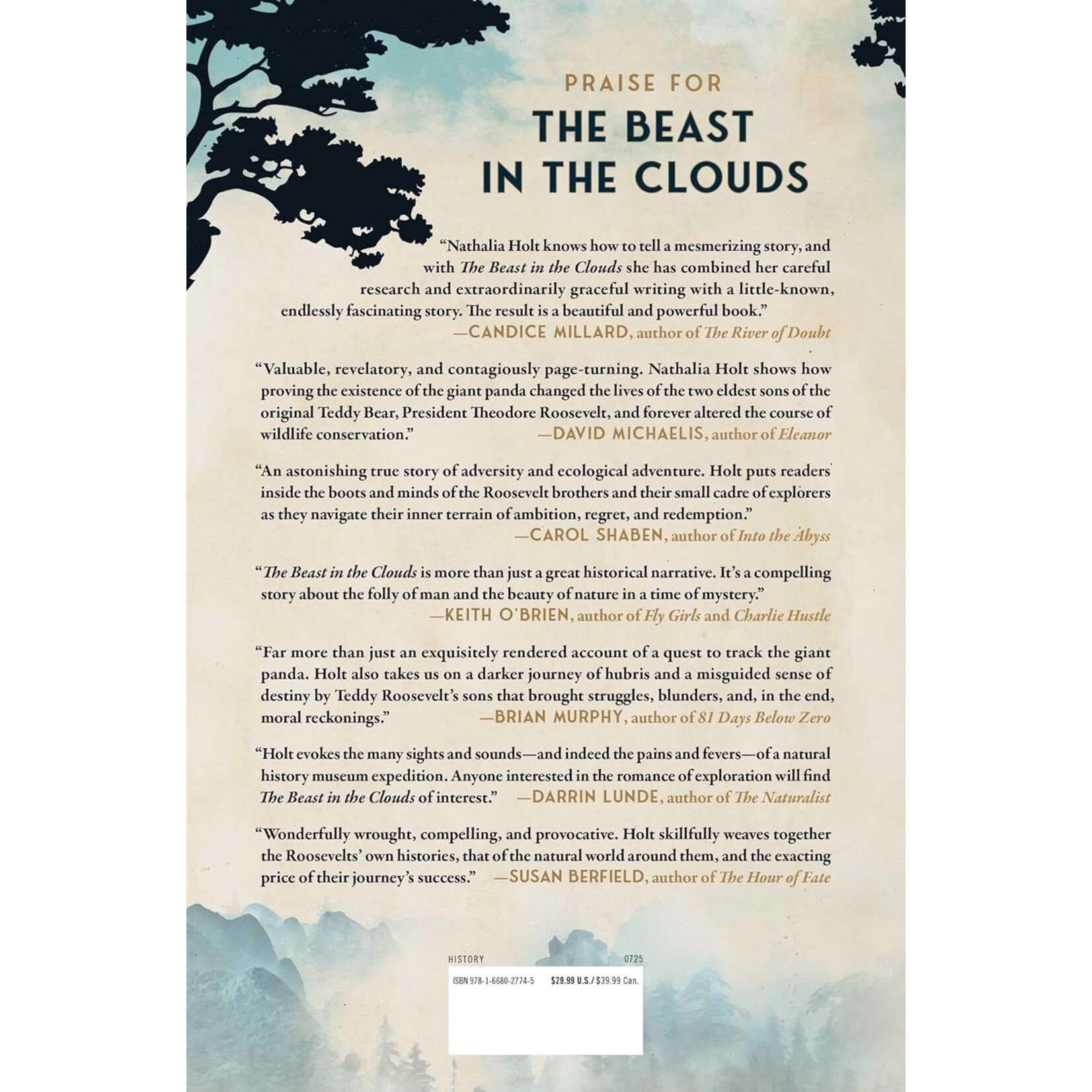 The Beast in the Clouds: The Roosevelt Brothers' Deadly Quest to Find the Mythical Giant Panda