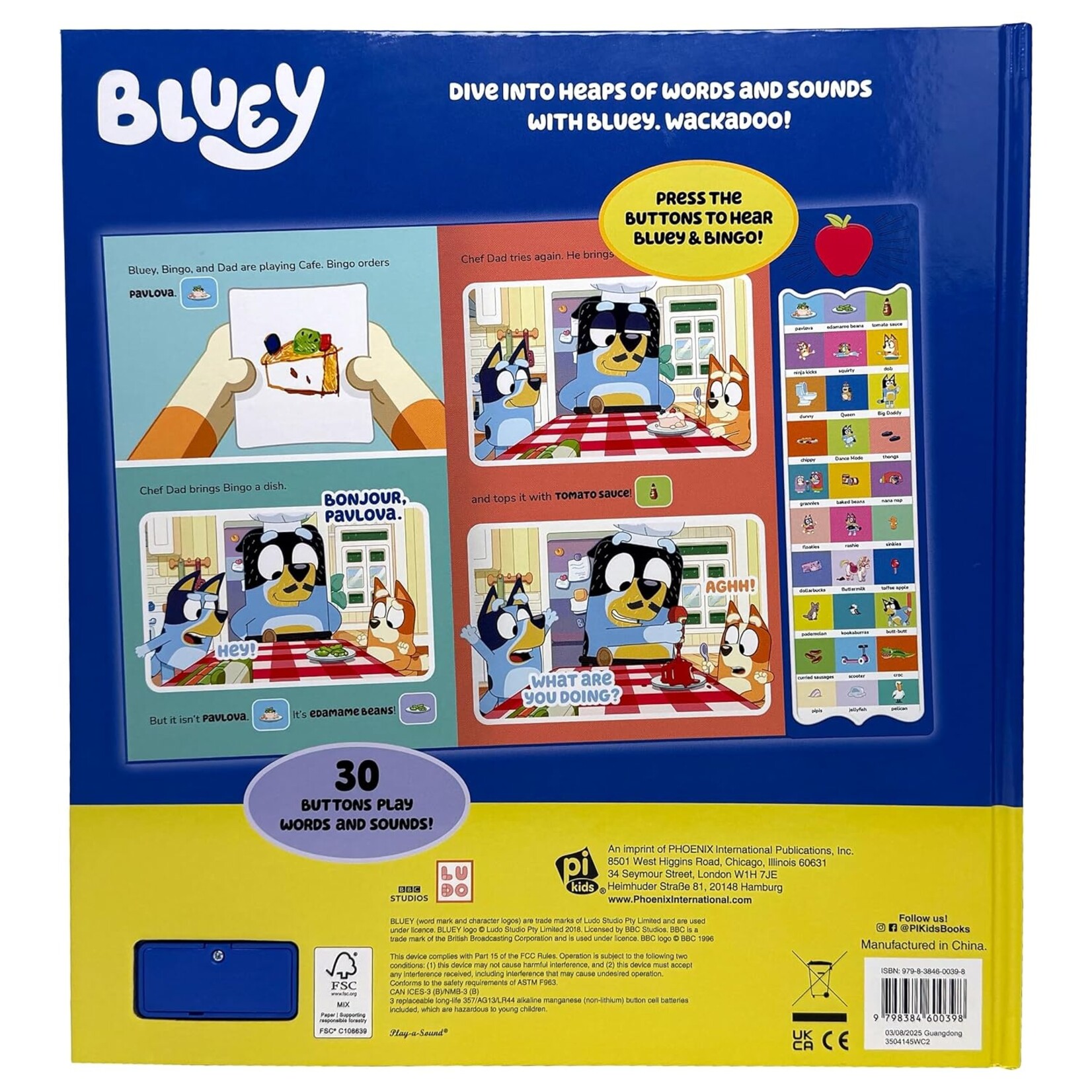 Bluey: Wackadoo! Bluey Words and Sounds Sound Book