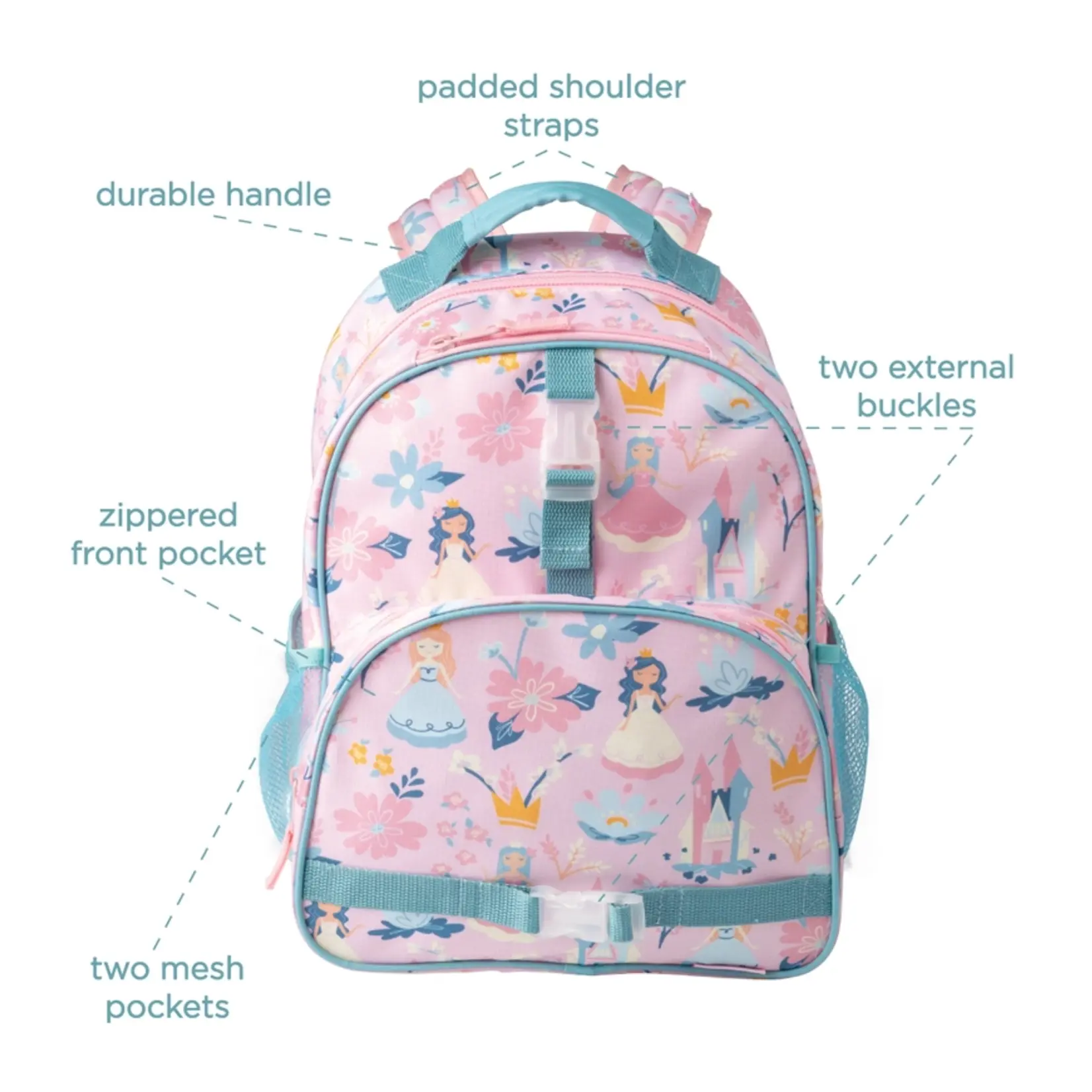 Stephen Joseph All Over Print Backpacks - Green Shark