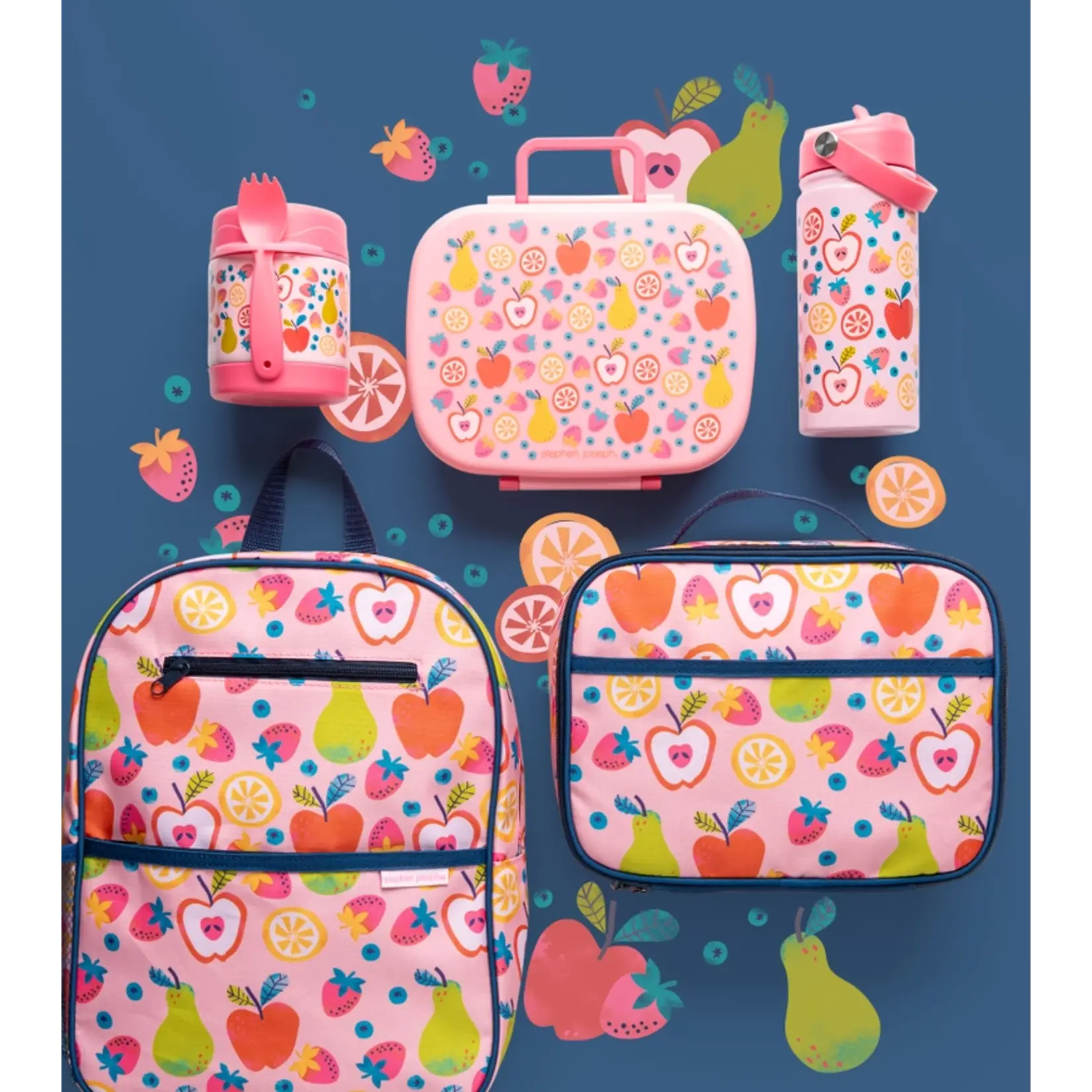 Stephen Joseph Bento Box with Removable Tray - Fruit