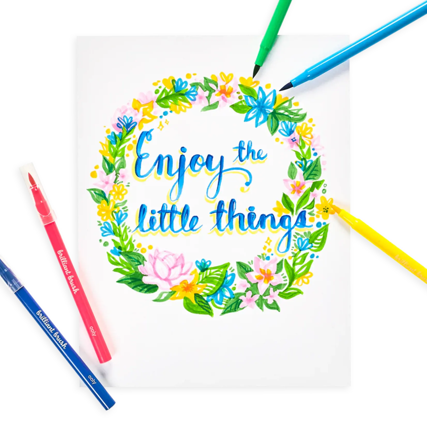 OOLY Brilliant Brush Markers - Set of 12