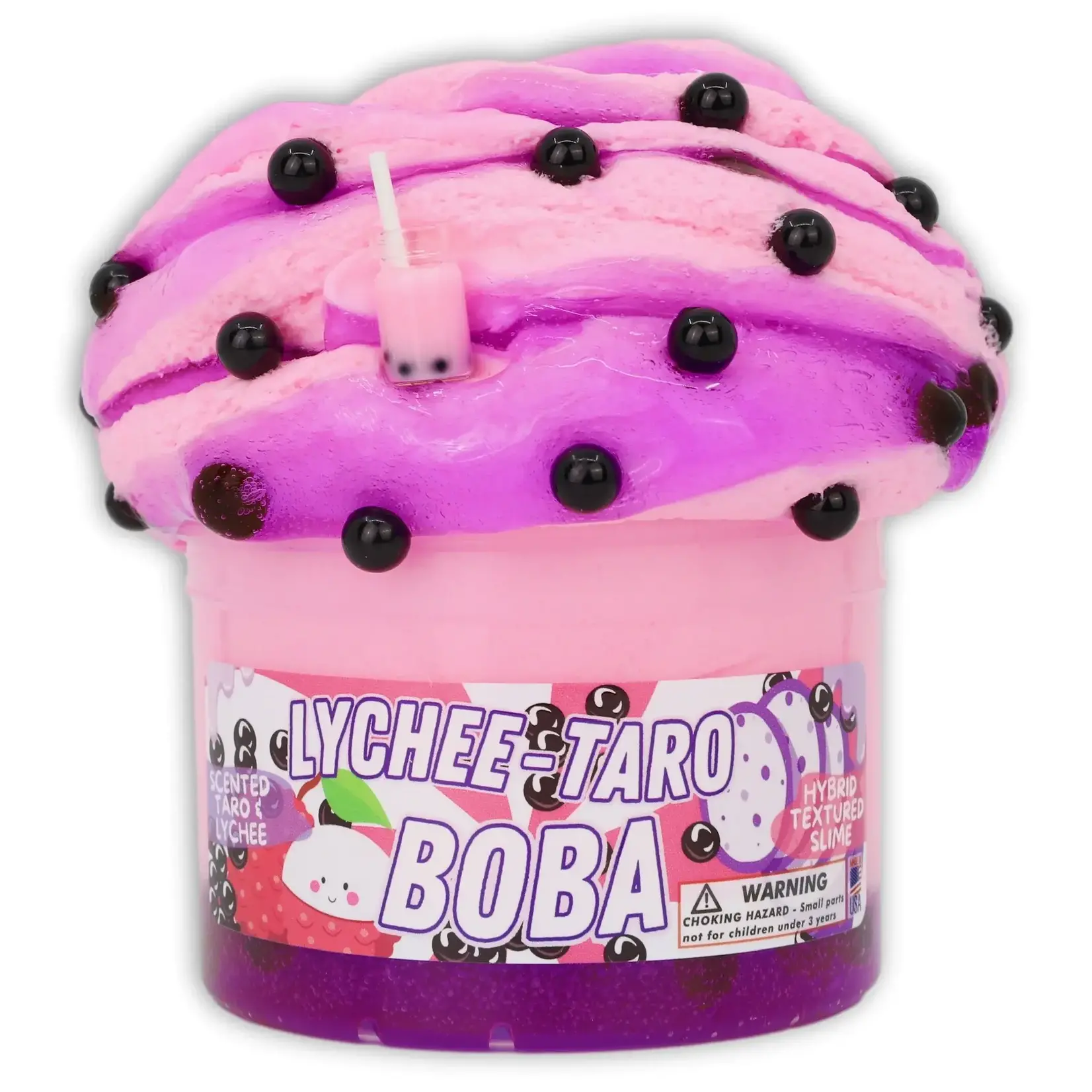 Dope Slimes Lychee Taro Boba - Hybrid Butter Slime