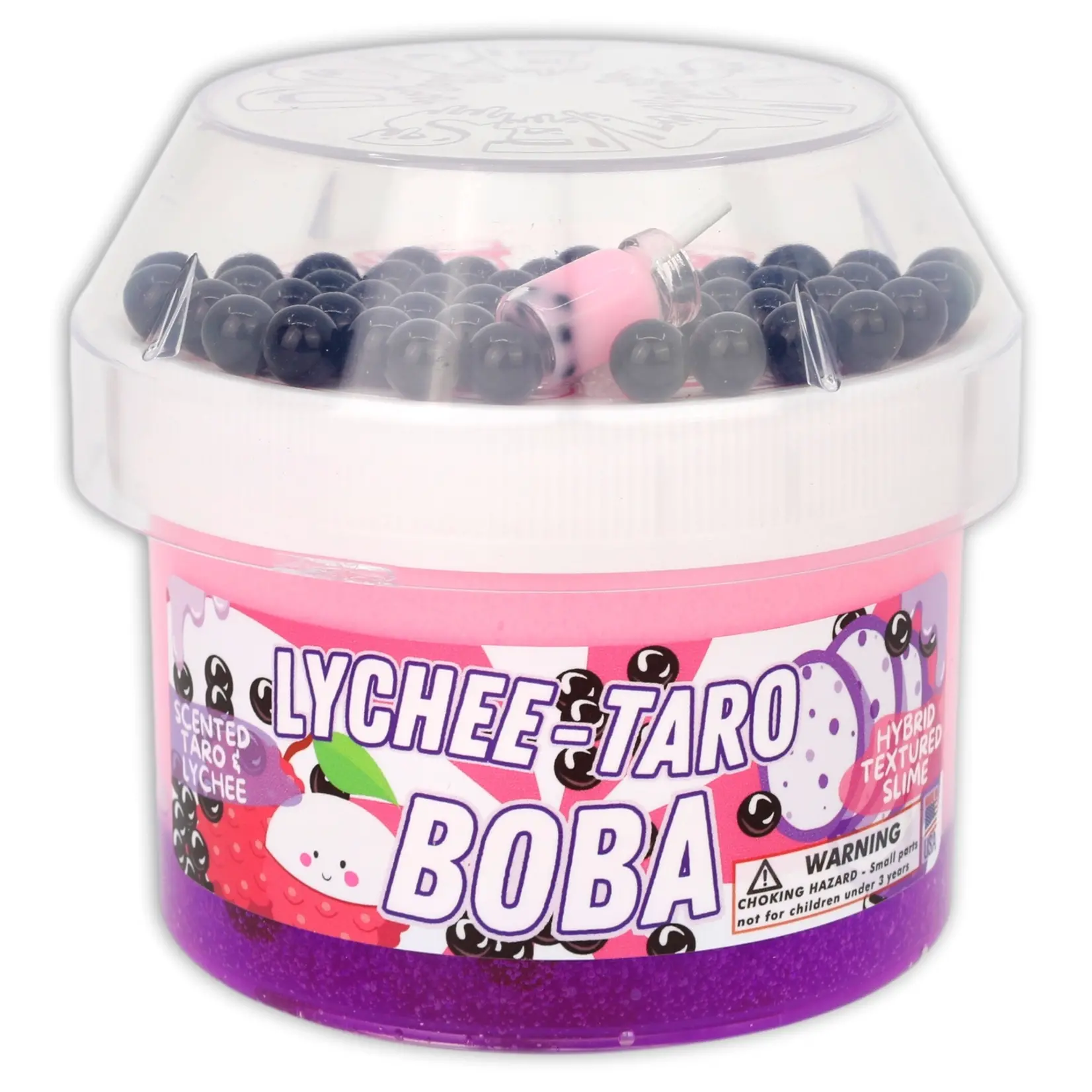 Dope Slimes Lychee Taro Boba - Hybrid Butter Slime