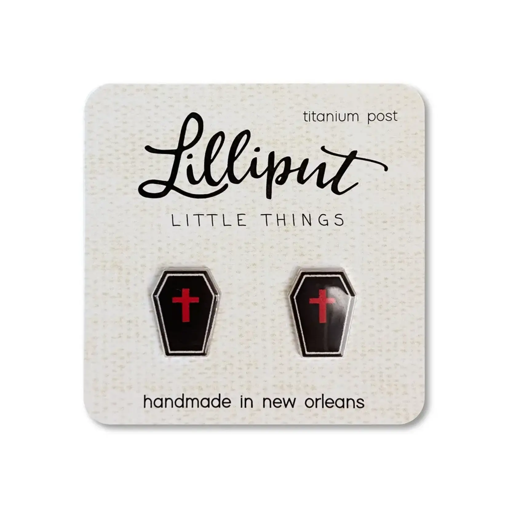 Spooky Coffin Earrings