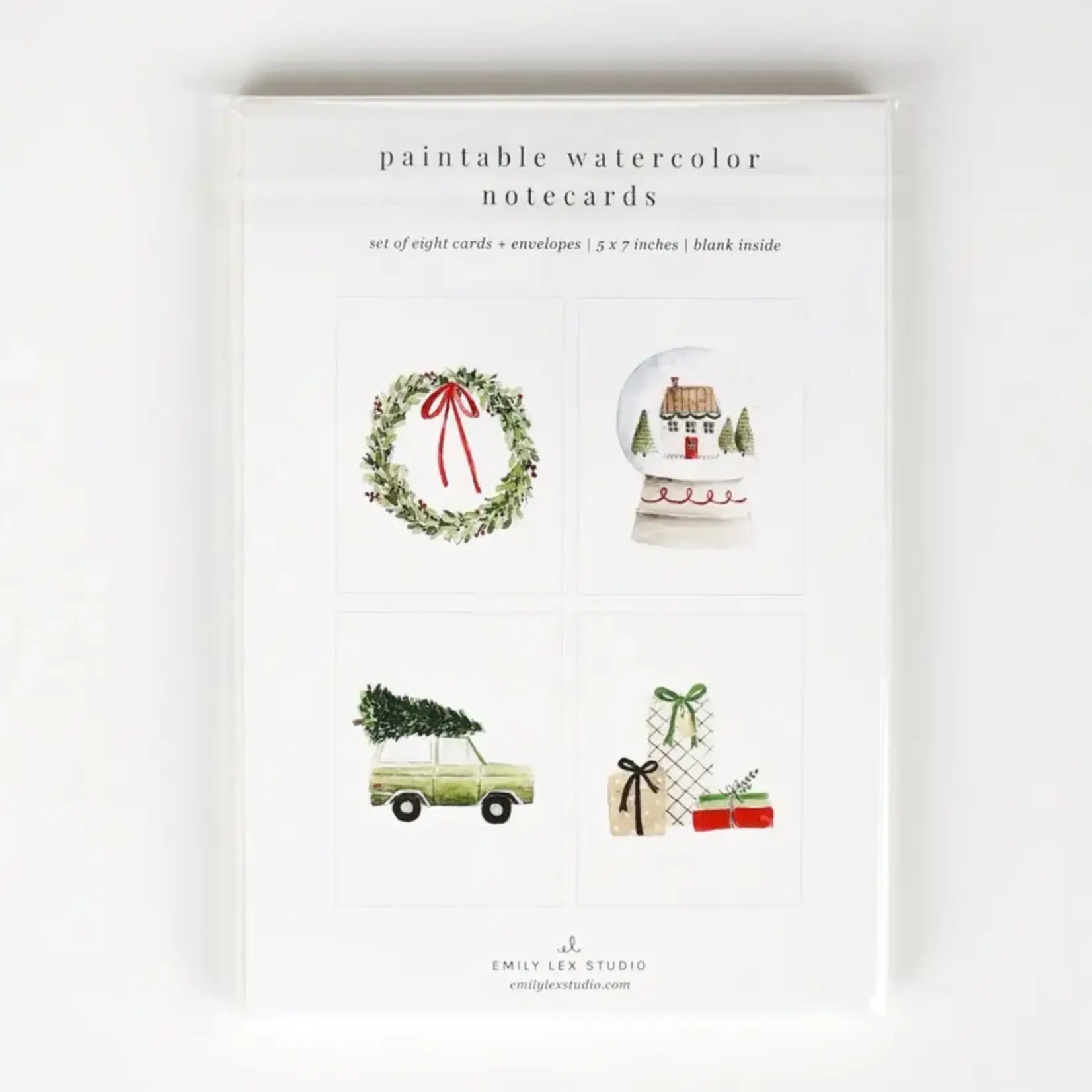 emily lex studio Christmas Cheer Paintable Notecard