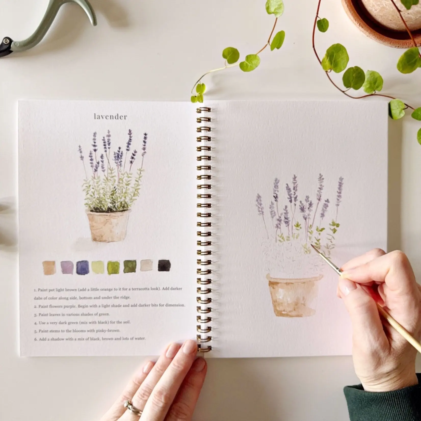 emily lex studio Garden Watercolor Workbook